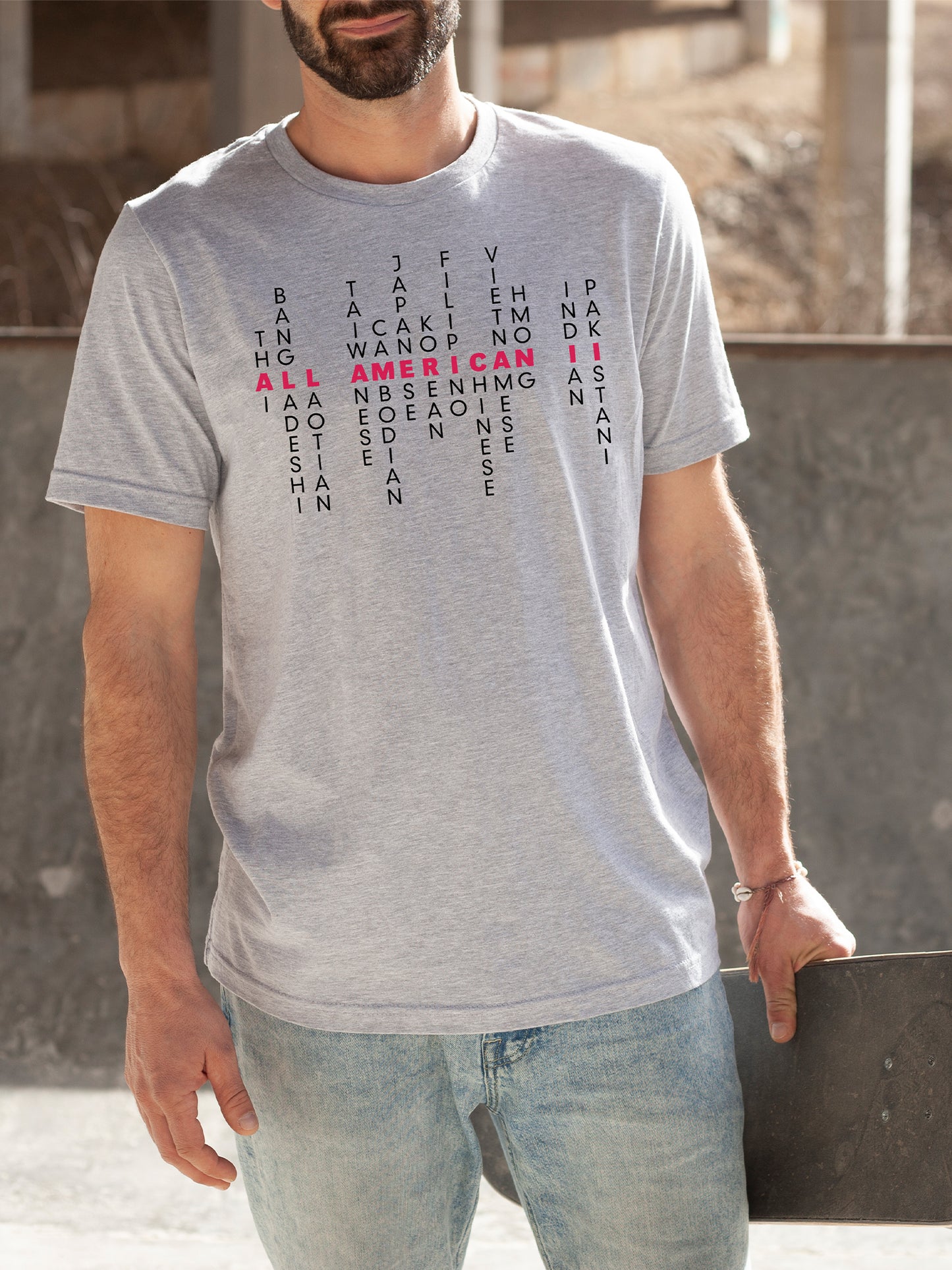 Asian American Pride Men's T-Shirt - Gray Heather