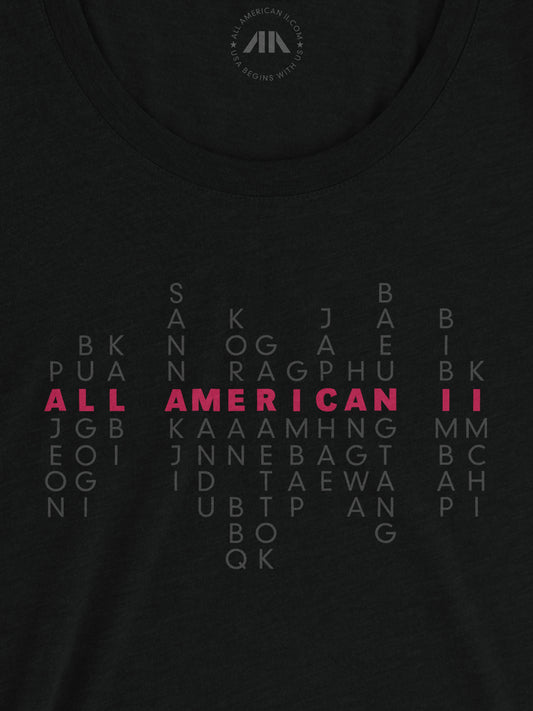 Korean American Pride: Masitda Edition - Women's Tri-Blend Tee - Unitone Design - Solid Black