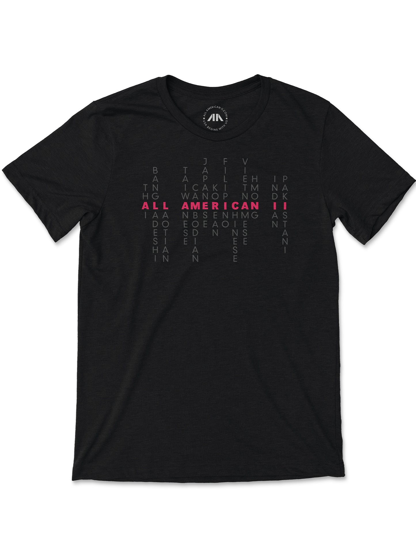 Asian American Pride Men's T-Shirt - Unitone Design - Solid Black