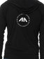 Asian American Spirit Unisex Tri-Blend Zipped Lightweight Hoodie - Solid Black