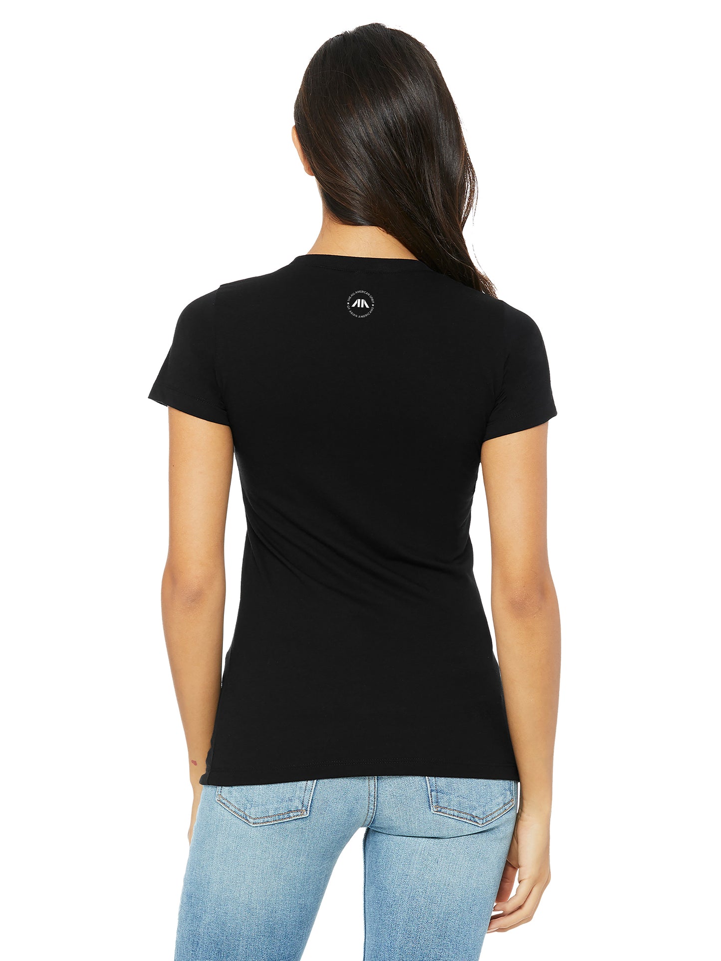 Asian American Pride Women's Tri-Blend Tee - Solid Black