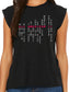 Chinese American Pride: Pinyin Edition - Women's Flowy Muscle Tee - Solid Black