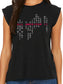 Japanese American Pride: Oishi Edition - Women's Flowy Muscle Tee - Solid Black