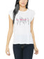 Indian American Pride: Svaadisht Edition - Women's Flowy Muscle Tee - Solid White