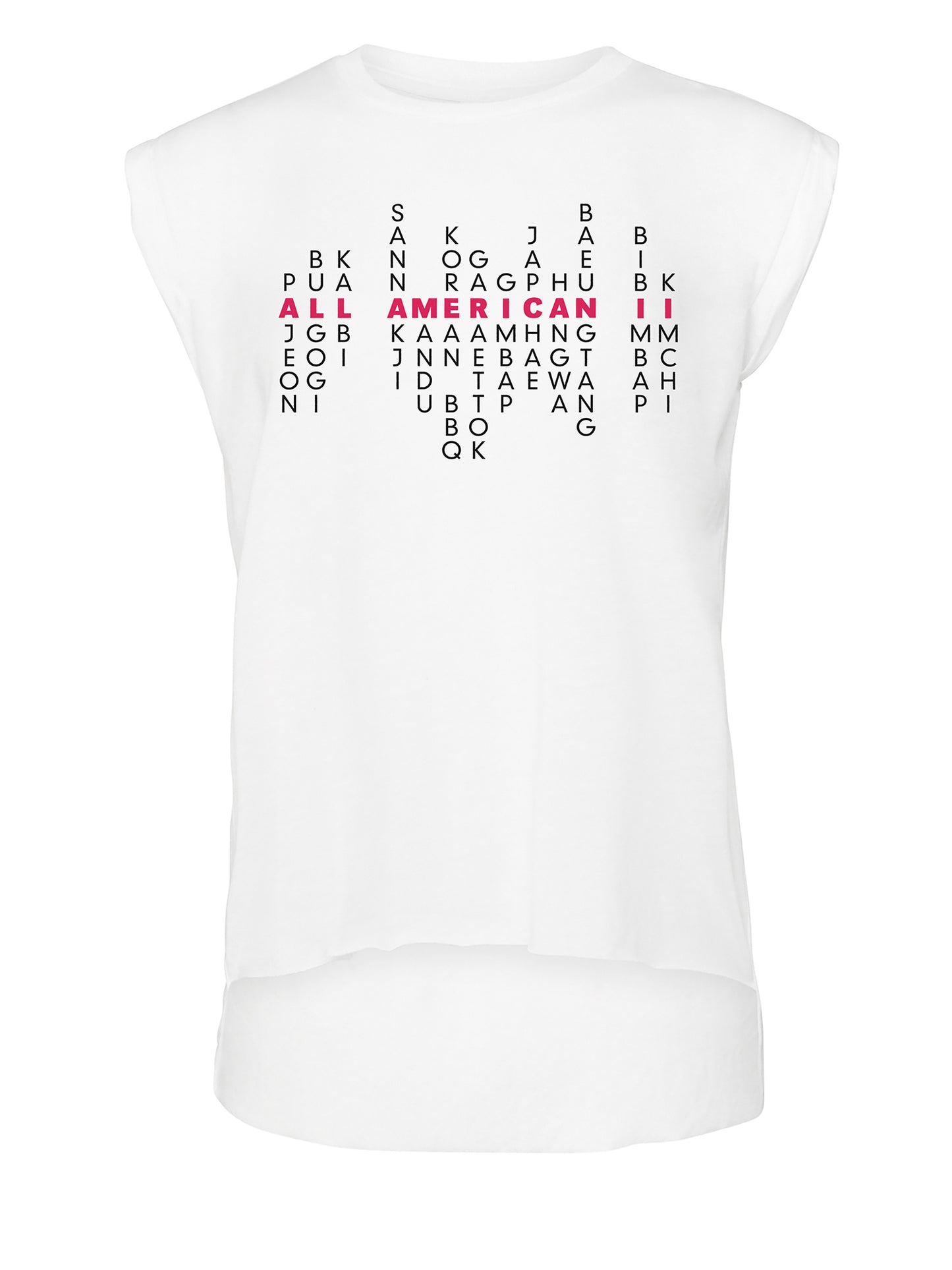 Korean American Pride: Masitda Edition - Women's Flowy Muscle Tee - Solid White